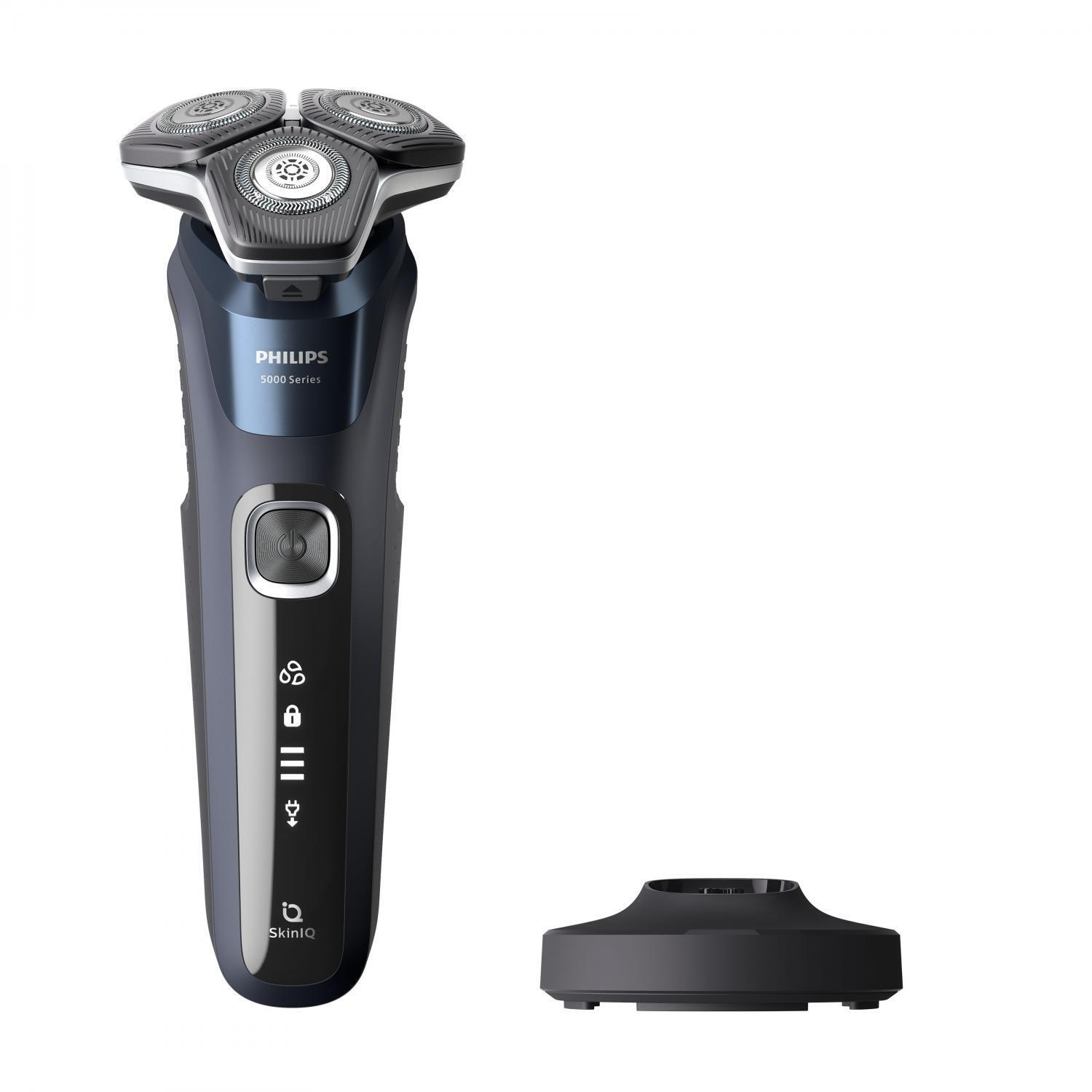 Philips Rasoio Elettrico con Trimmer Wet & Dry Blu S5885/25 SHAVER Series 5000
