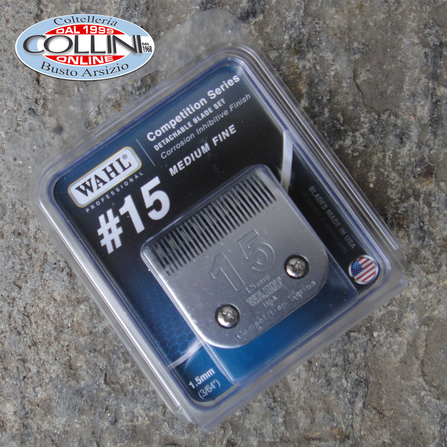 Wahl  - Testina Animali #15  da 1,5 mm - per Andis , Oster 76, 111,  A5 e 97-...
