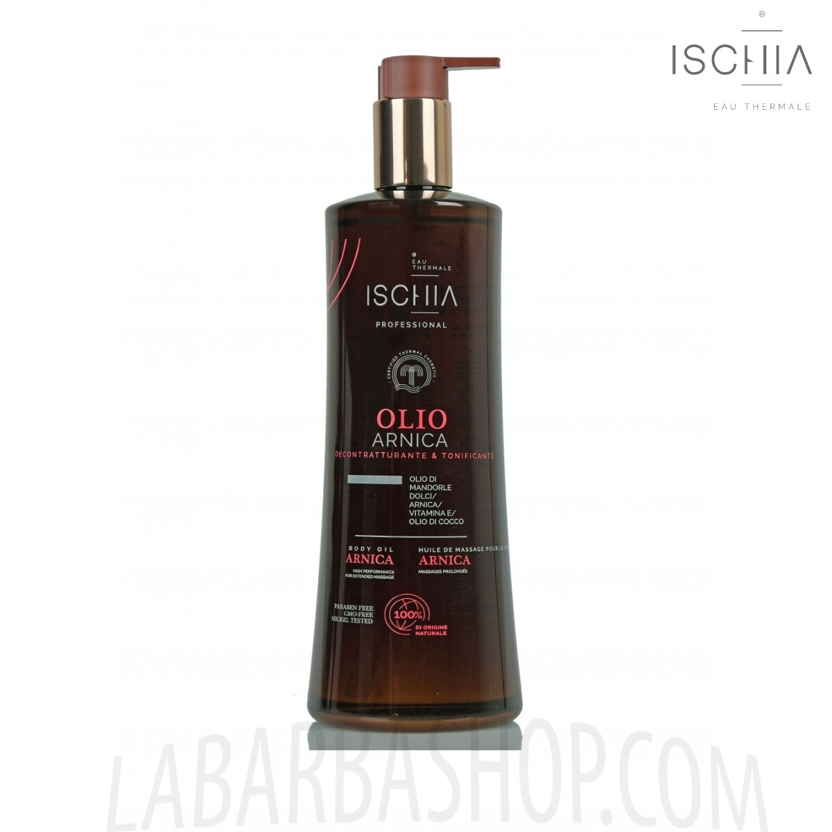 Ischia Eau Thermale Olio Massaggio Mandorle Dolci Corpo Arnica 500ml