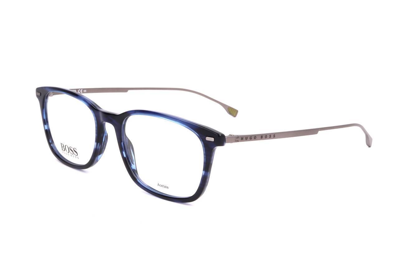 Occhiali da Vista Hugo Boss BOSS 1015 38I BLUE HORN 53/19/ Uomo