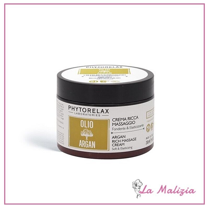 Phytorelax Olio di Argan Crema Ricca Massaggio Fondente & Elasticizzante 250 ml