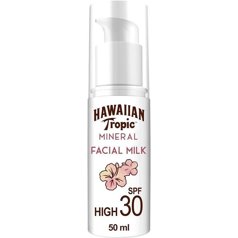 HAWAIIAN TROPIC MINERAL SUN MILK FACE LOZIONE SOLARE VISO CON 100% FILTRI PROTET