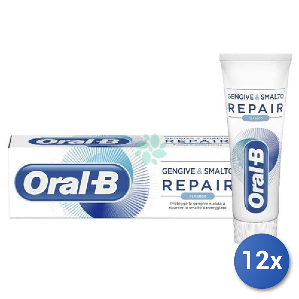 12x Bundle Oral-B Dentifricio 75 Ml. Gengive&Smalto Pro-Repair Classico
