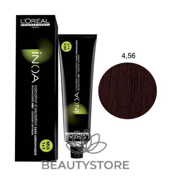 L'OREAL PROFESSIONNEL INOA CASTANO MOGANO ROSSO 4,56
