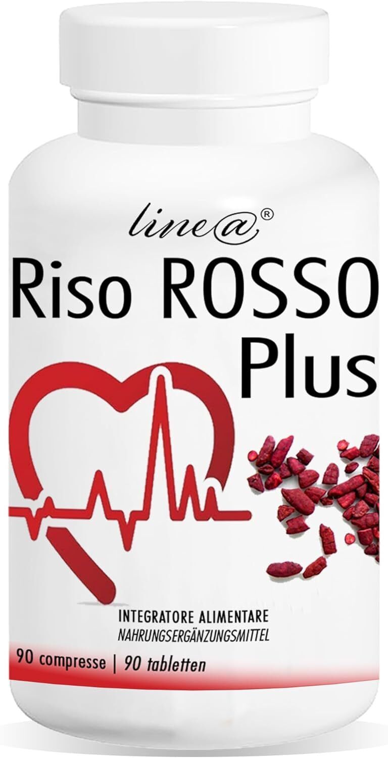 RISO ROSSO PLUS Line@diet | 90 compresse per 3 MESI | NUOVA FORMULA | 97mg...