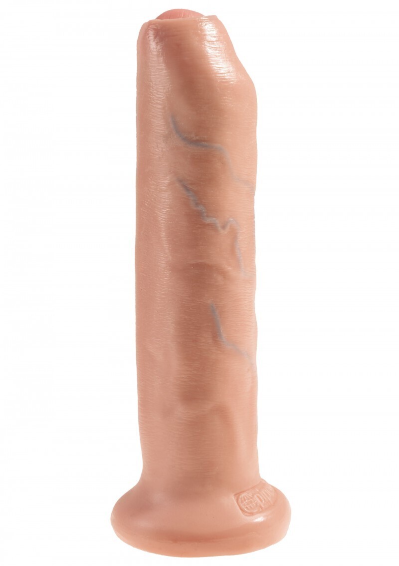 Dildo Fallo realistico vaginale con ventosa king cock uncut cock 7 flesh