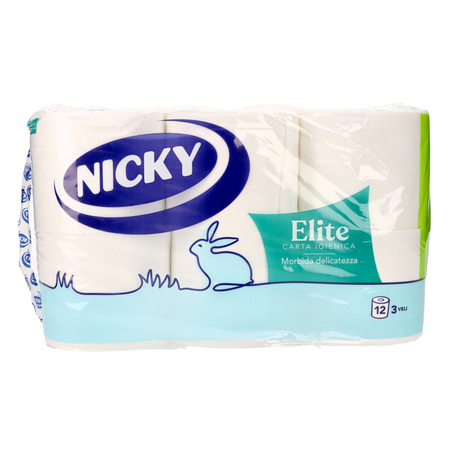 CARTA IGIENICA 3 VELI NICKY ELITE 12 ROTOLI