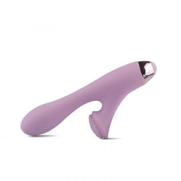 Vibratore stimolante clitoride vaginale rabbit fallo in silicone liscio vibrante