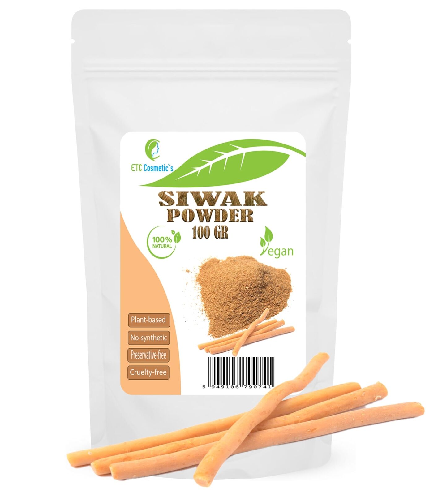 Siwak (Miswak) Polvere, salvarado persica, 100% solo Miswak (siwak) (C1P)