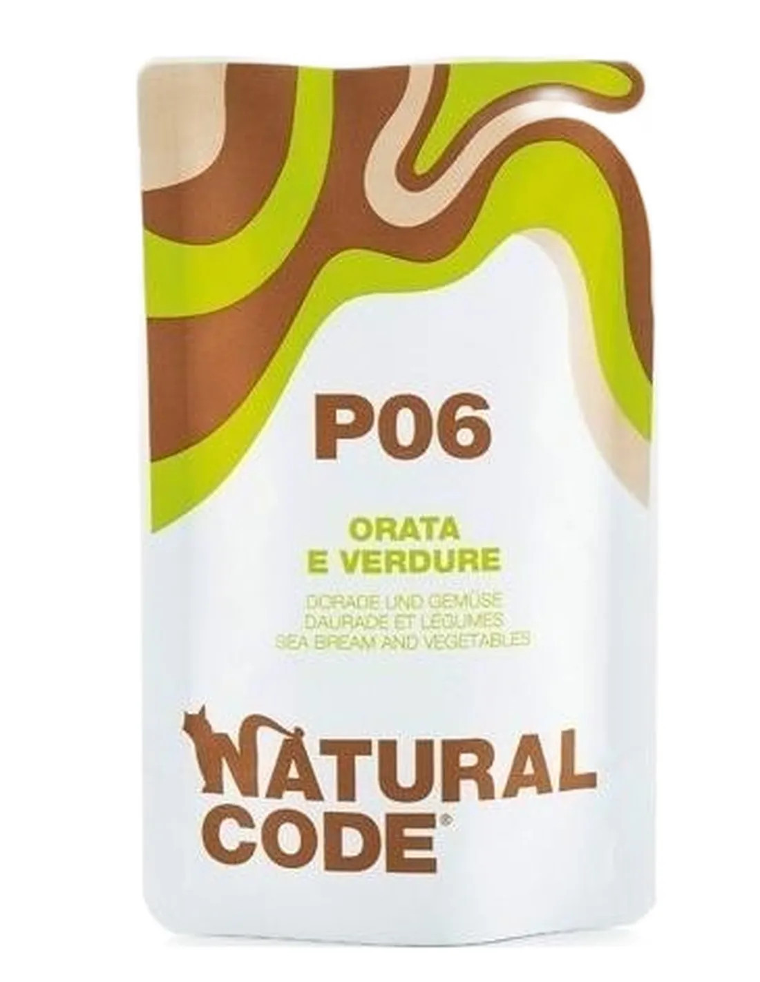 Natural code P06 gatto orata e verdure 70 gr