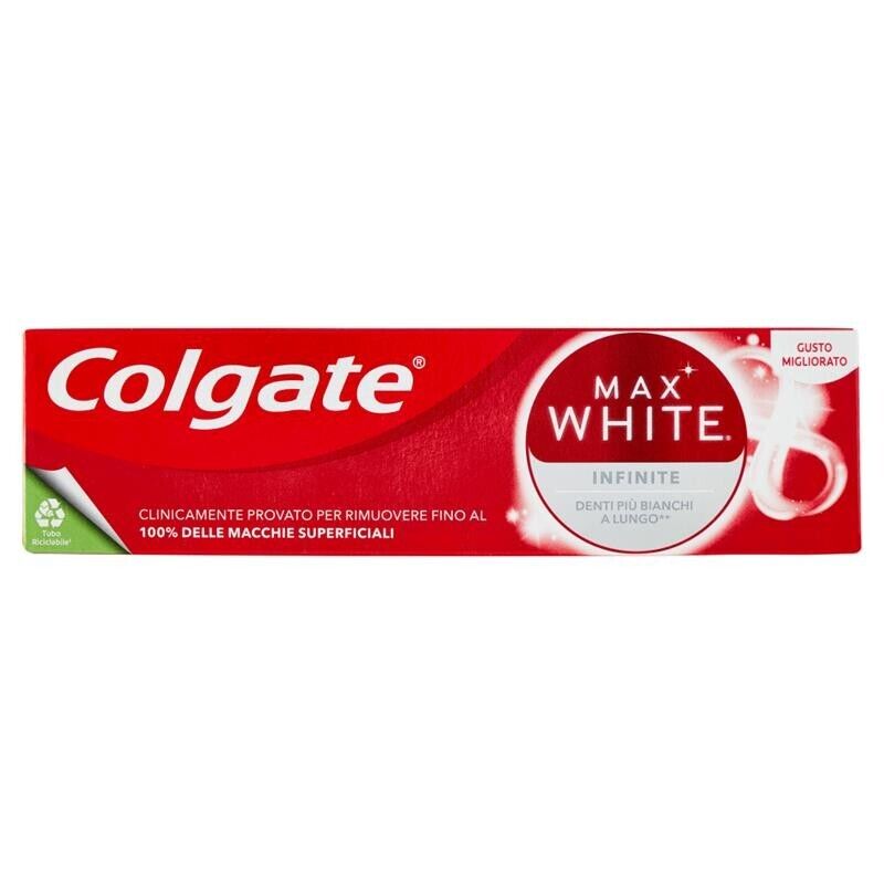 COLGATE MAX WHITE INFINITY DENTIFRICIO IN FORMATO DA 75 ML