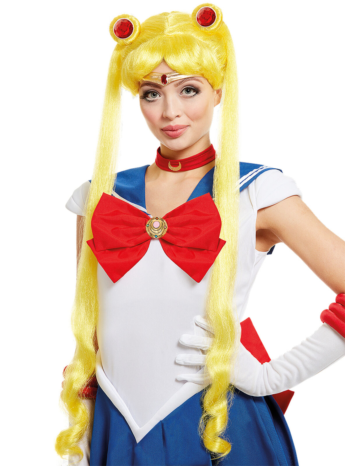 Parrucca Sailor Moon - Luna (Ufficiale Toei Animation) Funidelia