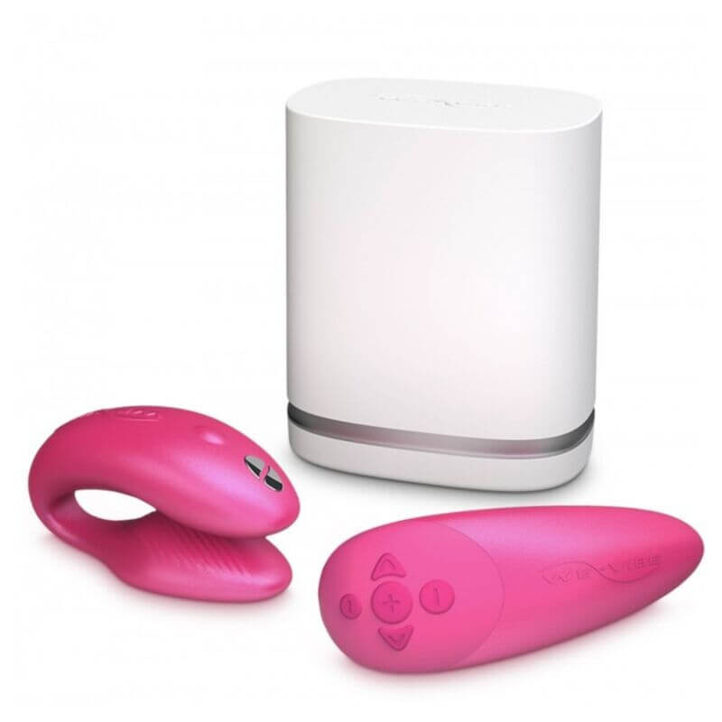 We Vibe Chorus Couples Vibrator With Squeeze Control - Pink