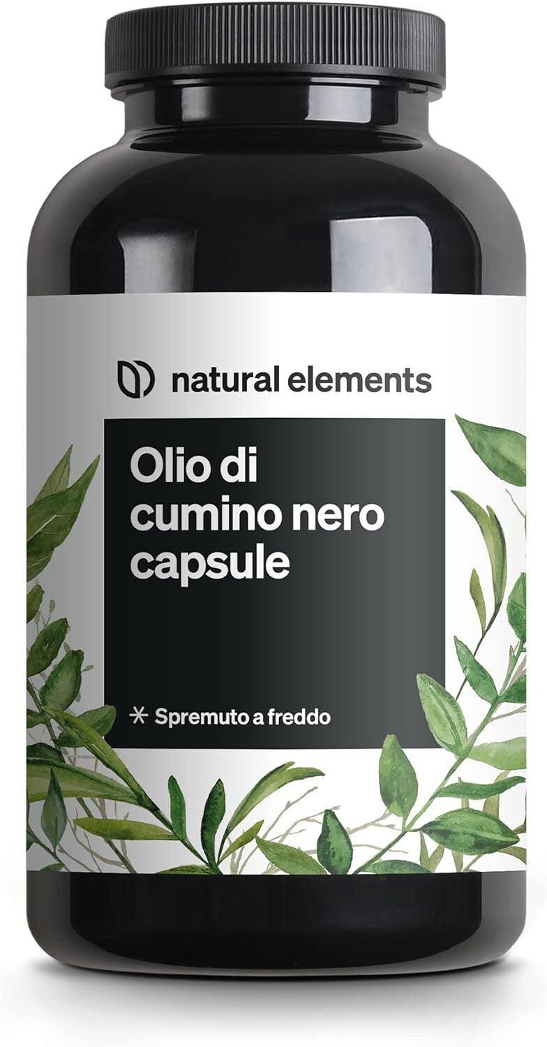 Natural Elements Integratore Olio di cumino nero egiziano 400 capsule