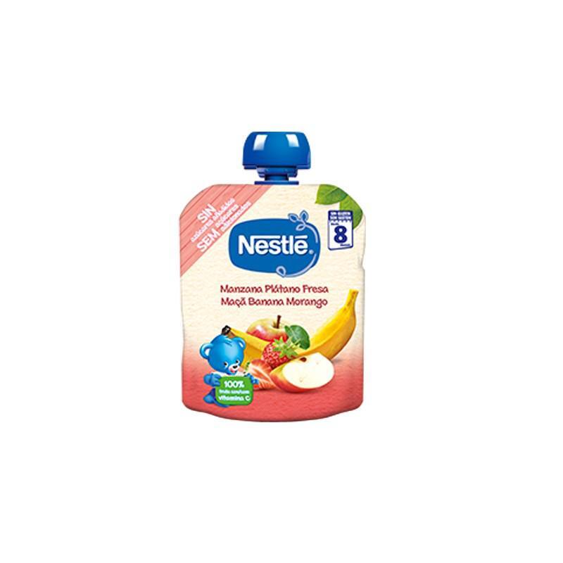 Nestle Nestlé Bolsita Manzana, Plátano Y Fresa 8m 90g