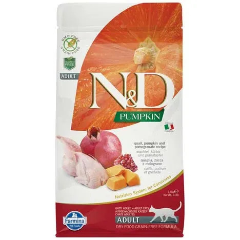 Farmina ned pumpkin gatto adult quaglia zucca e melograno 300 gr