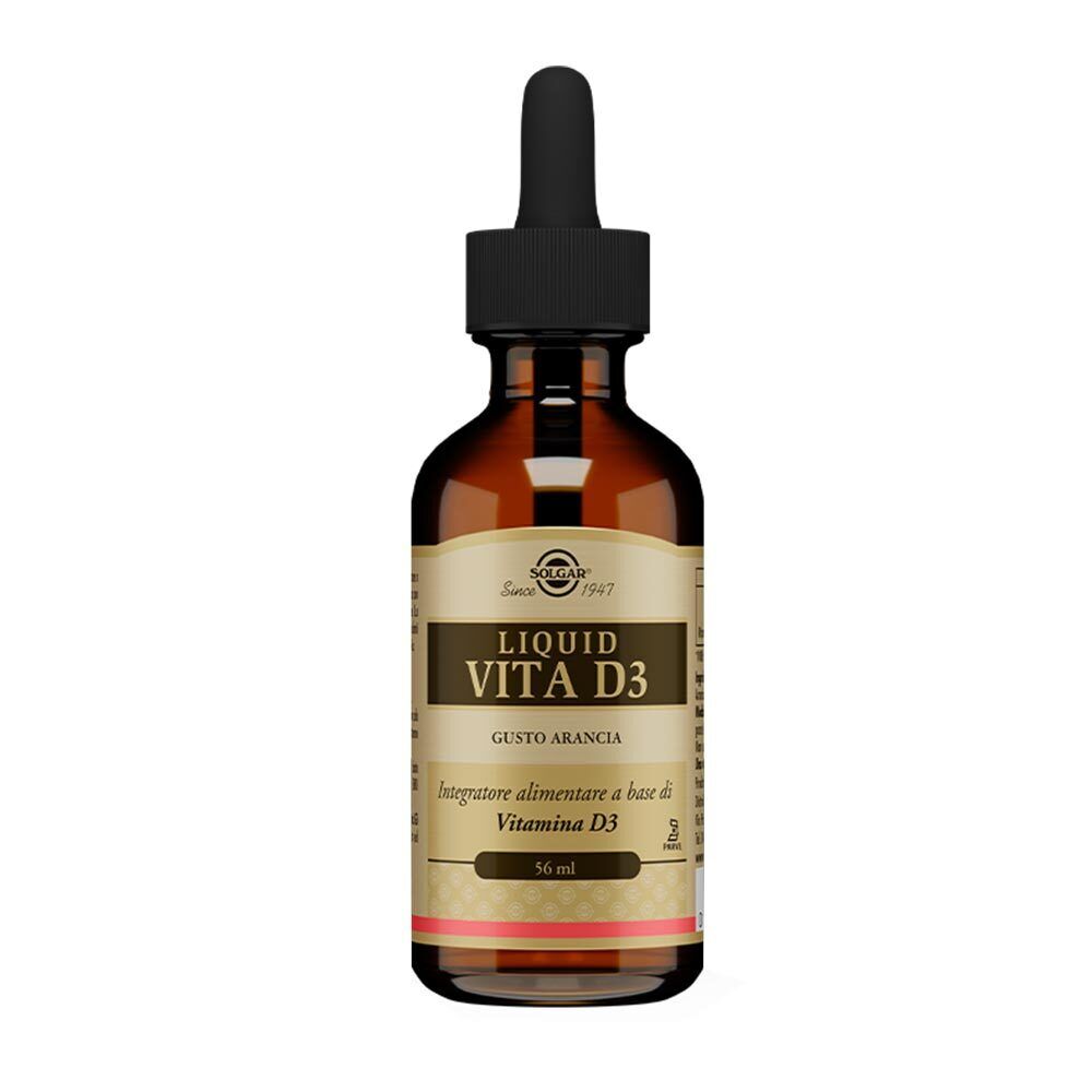 Solgar Liquid Vita D3 Integratore Alimentare, 56 ml