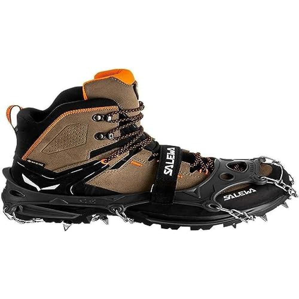 (TG. L) Salewa Puez MTN Spike Crampon, grey onyx, L - NUOVO