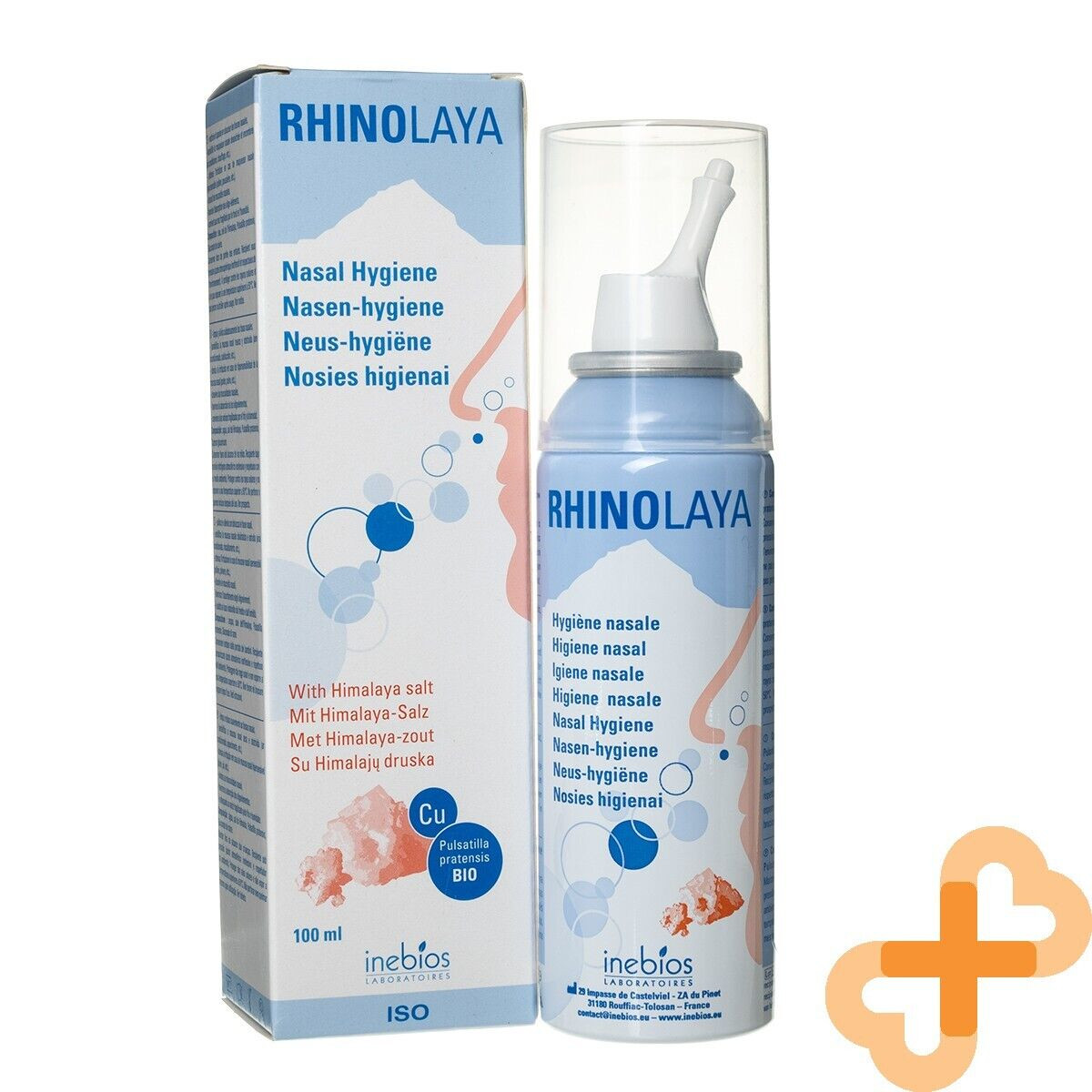 RHINOLAYA Nasal Hygiene Spray Soluzione Isotonica 50ml Sale dell'Himalaya...