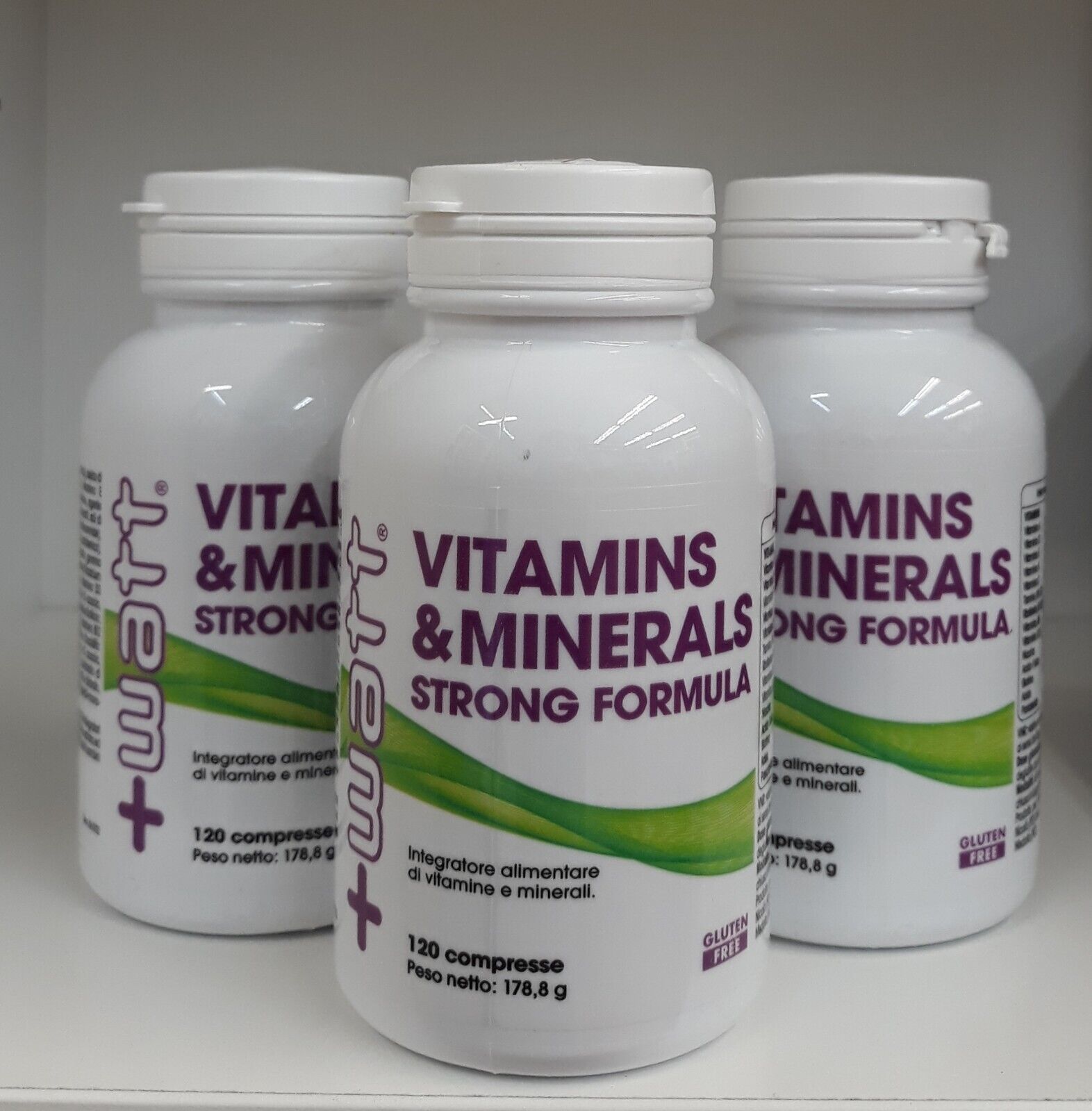 Vitamins e minerals Strong Formula +Watt 120 Cpr. OFFERTA 3pz.  360cprScad.01/26