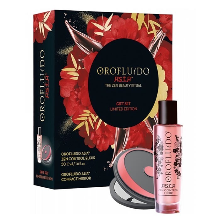 Kit orofluido Asia The zen beauty ritual Olio capelli 50ml + specchio natale