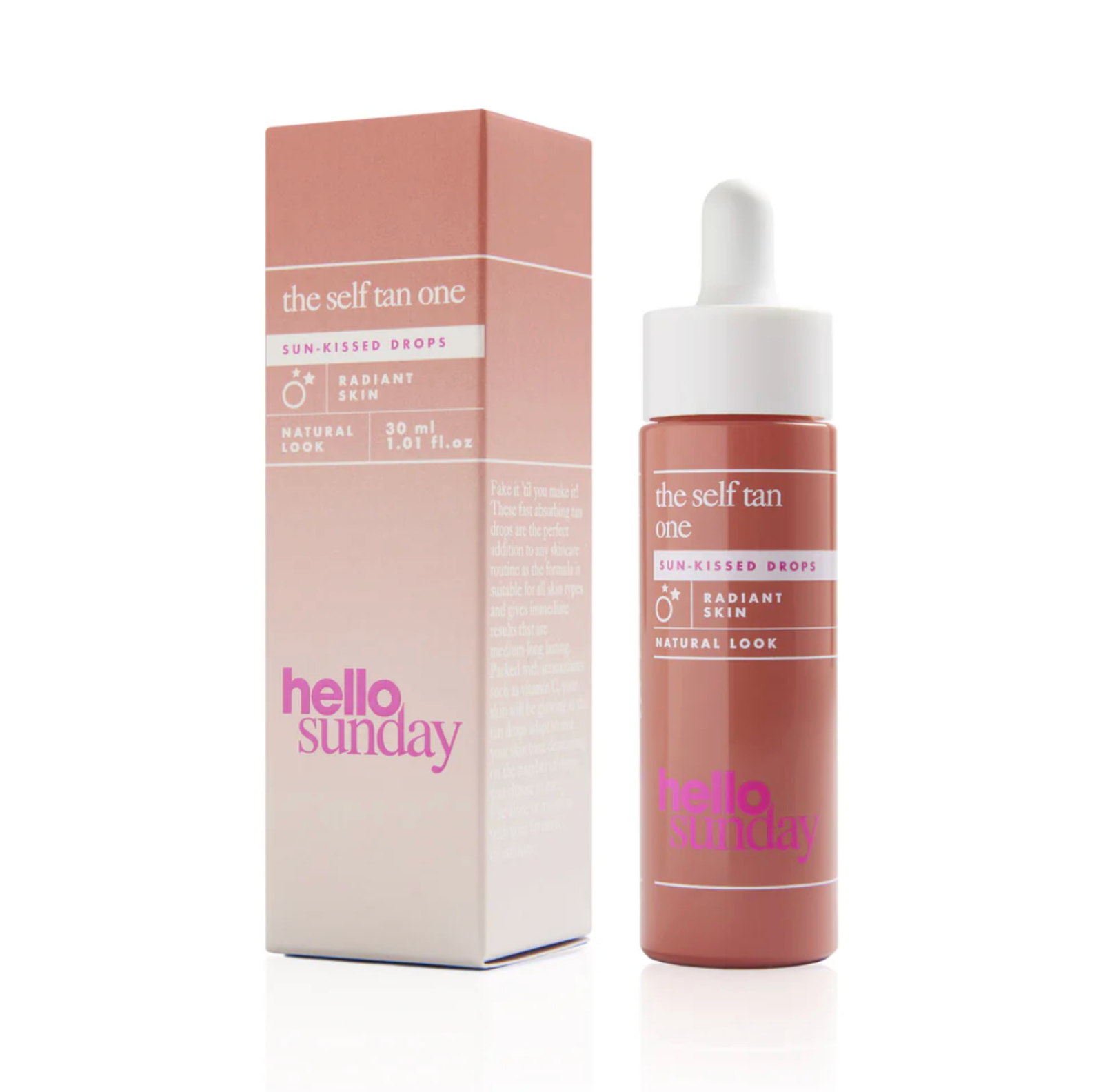 Hello Sunday The Self Tan One Sun-Kissed Drops gocce abbronzanti Vegan 30 ml