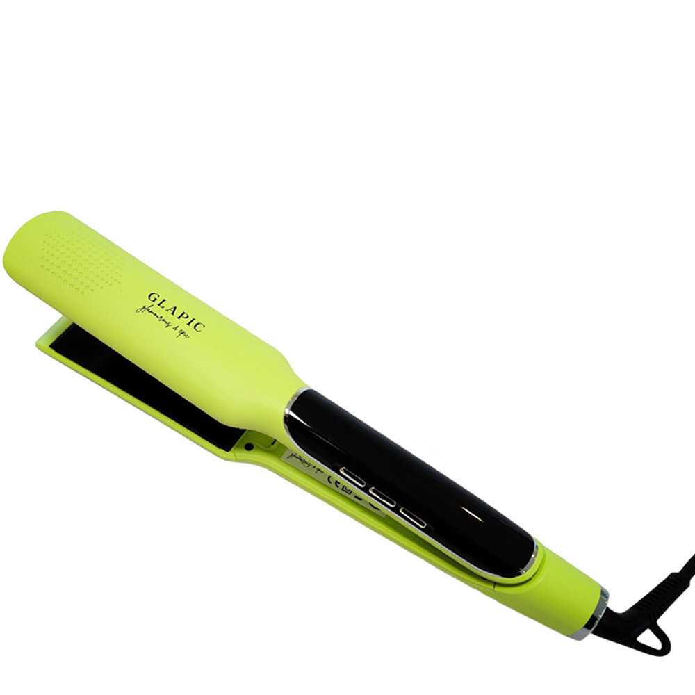 Glapic Lime Yellow Large Hair Straightener - piastra giallo lime