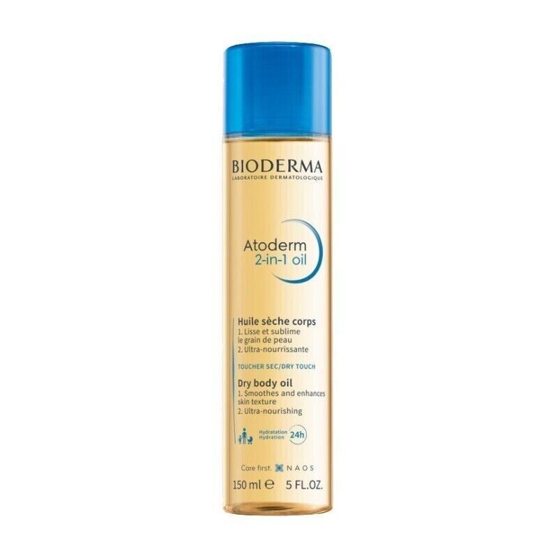 BIODERMA Atoderm 2-In-1 Oil - Olio secco levigante e nutriente 150 ml