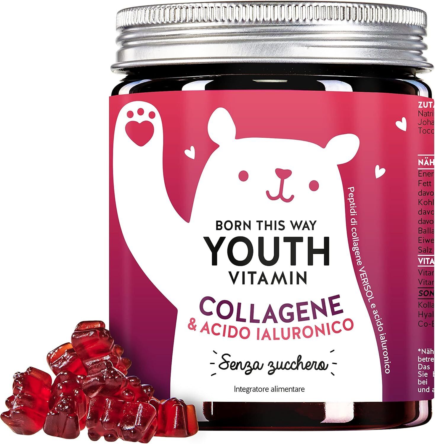 Bears With Benefits Collagene & Hyaluron Verisol Vitamini, non...