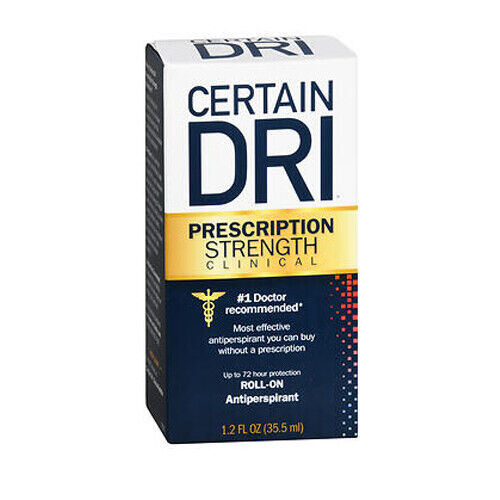 Certain Dri Forza Prescritta Clinica Anti-Traspirante Roll-On 1,2 Oz