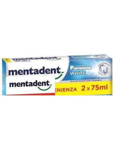 MENTADENT P WHITE BIT 2X75ML