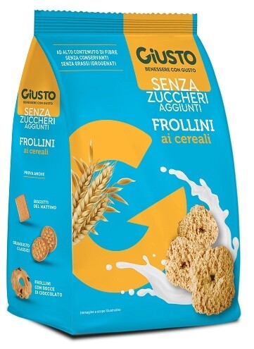 Farmafood Giusto Senza Zucchero Frollini Ai Cereali Senza Zucchero 350 G
