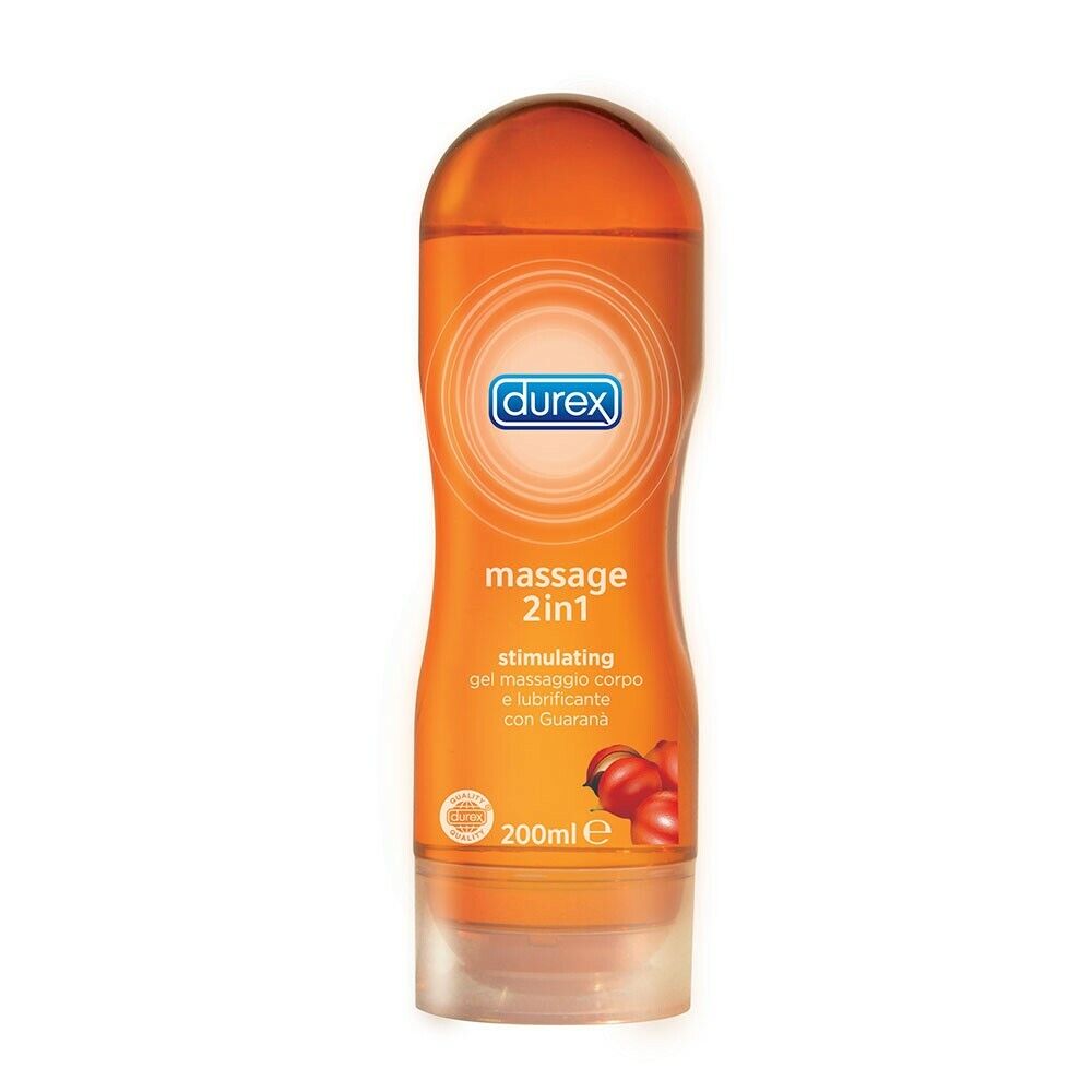 Durex massage 2in1 - stimulating Gel massaggio corpo e lubrificante con Guaranà