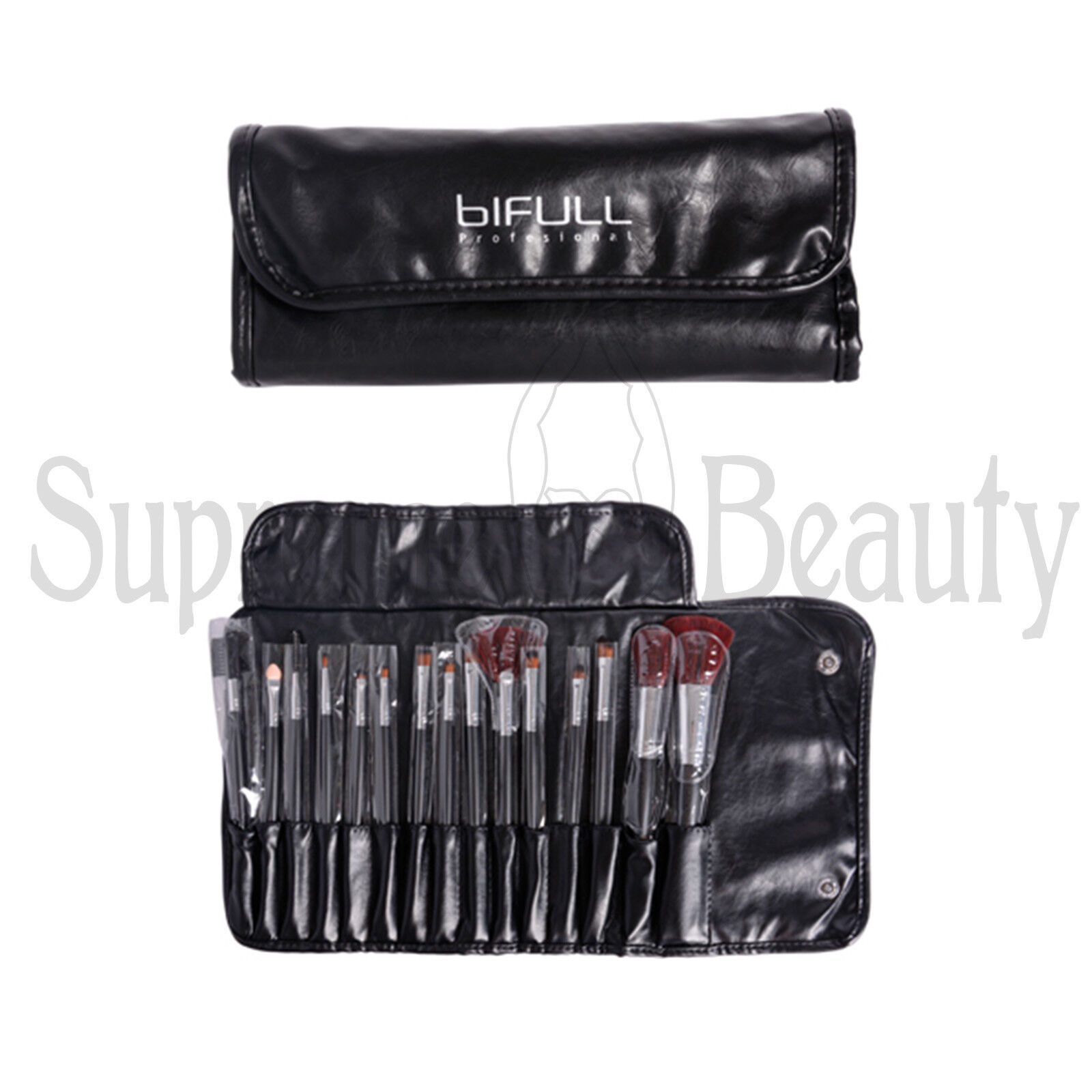KIT 15 PENNELLI SINTETICI PROFESSIONALI TRUCCO MAKE UP ARTIST ESTETISTA