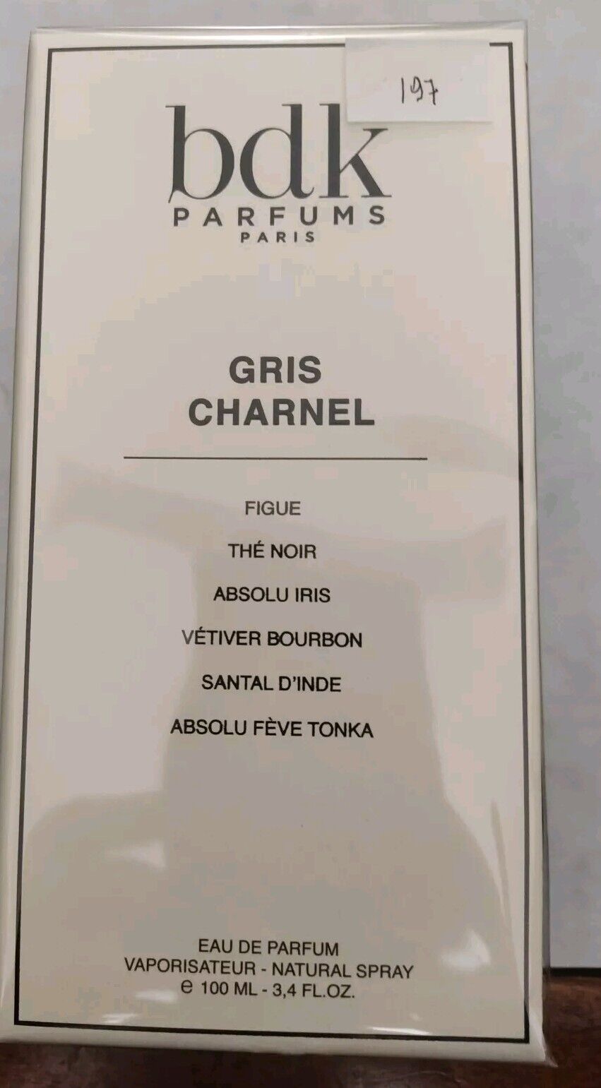 BDK " GRIS CHARNEL "  eau de parfume 100 ml + omaggio