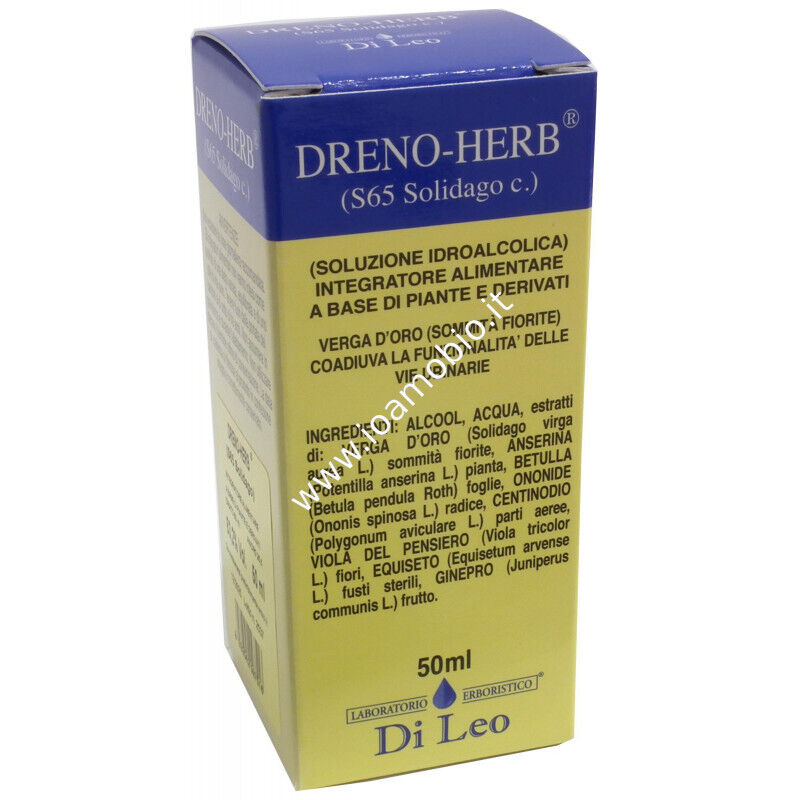 Dreno Herb Solidago 50ml - Drenante e Depurativo Laboratorio Erboristico Di Leo