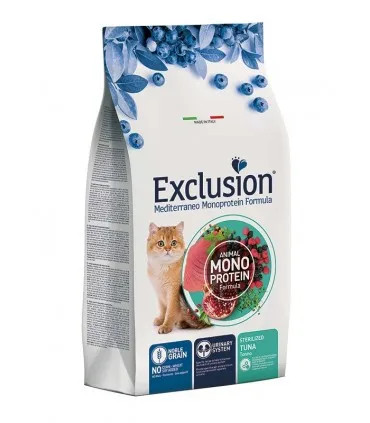 Exclusion mediterraneo gatto sterilized tonno 1,5 kg