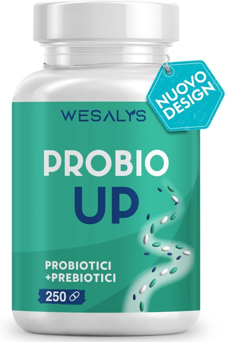 Fermenti Lattici Probiotici - 250 Capsule - PROBIO UP, Concentrato di 20...