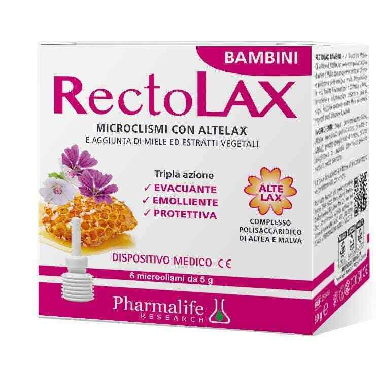 Pharmalife Research Rectolax - Bambini Microclismi, 6 microclismi