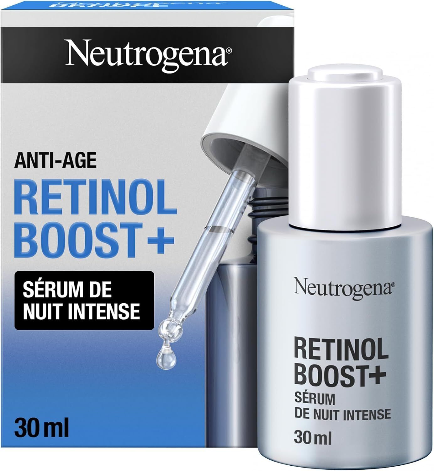 Neutrogena Retinol Boost - Siero Notte Intenso al Retinolo Puro, 30ml