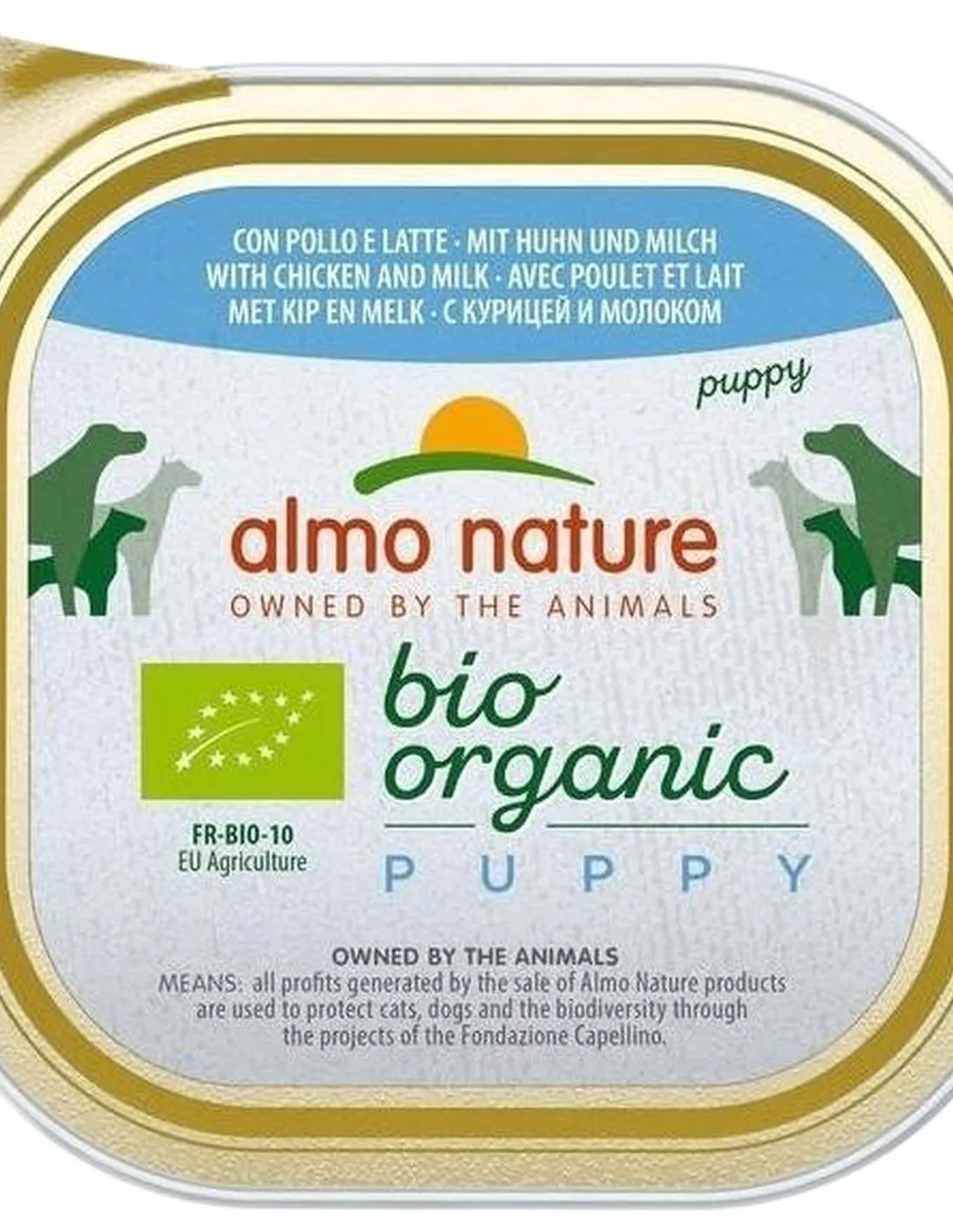 Almo nature pfc daily menù bio puppy con pollo e latte 300 gr
