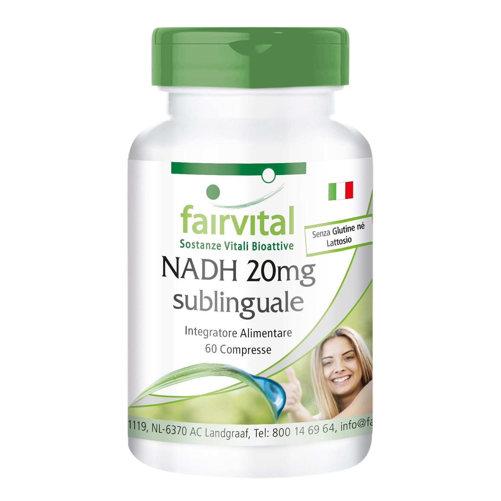 NADH 20 mg sublinguale - VEGAN - 60 compresse - NADH stabilizzato | fairvital