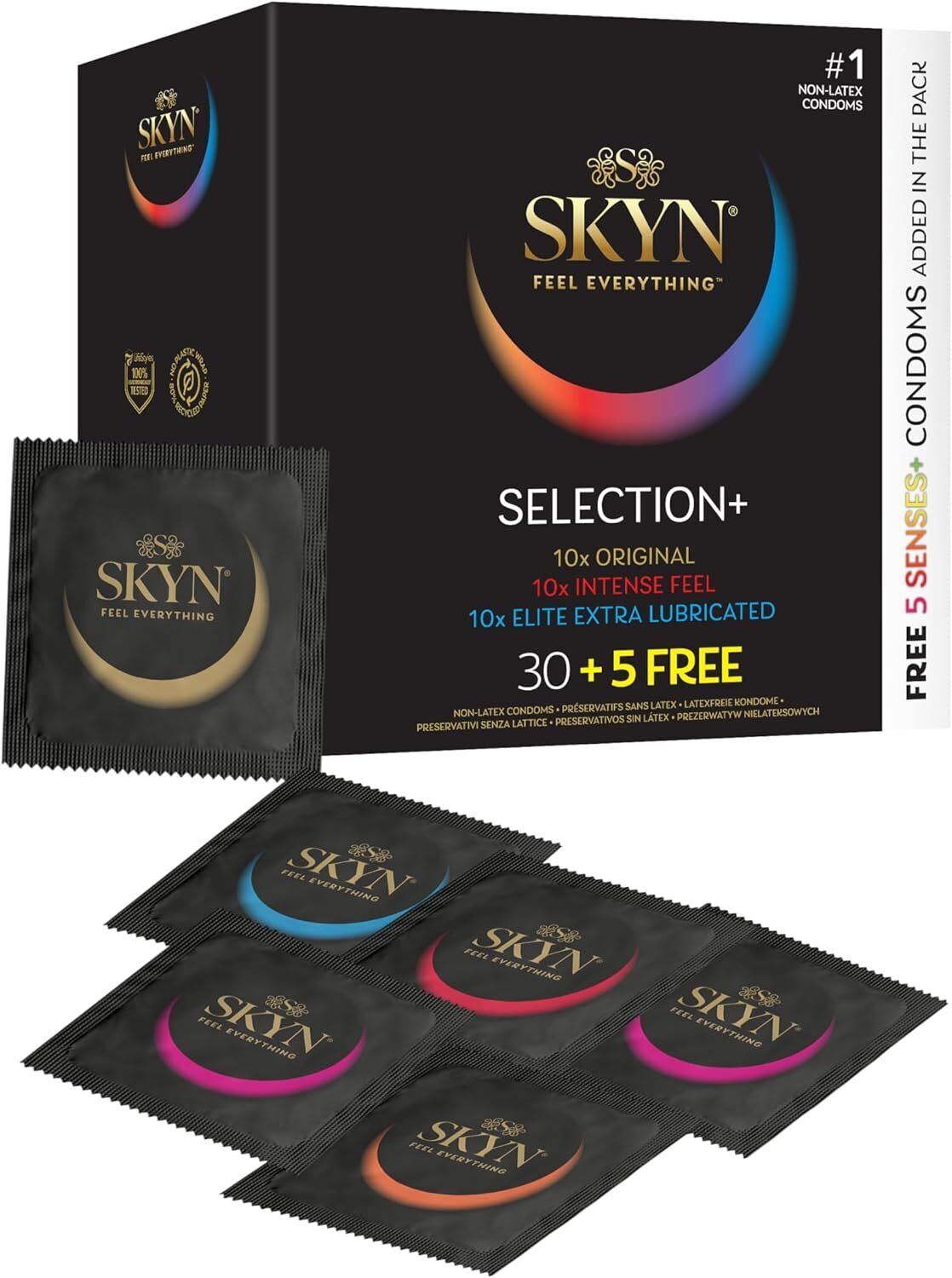 SKYN Selection (30 Pezzi) & 5 Senses (5 | 35 unità (Confezione da 1)