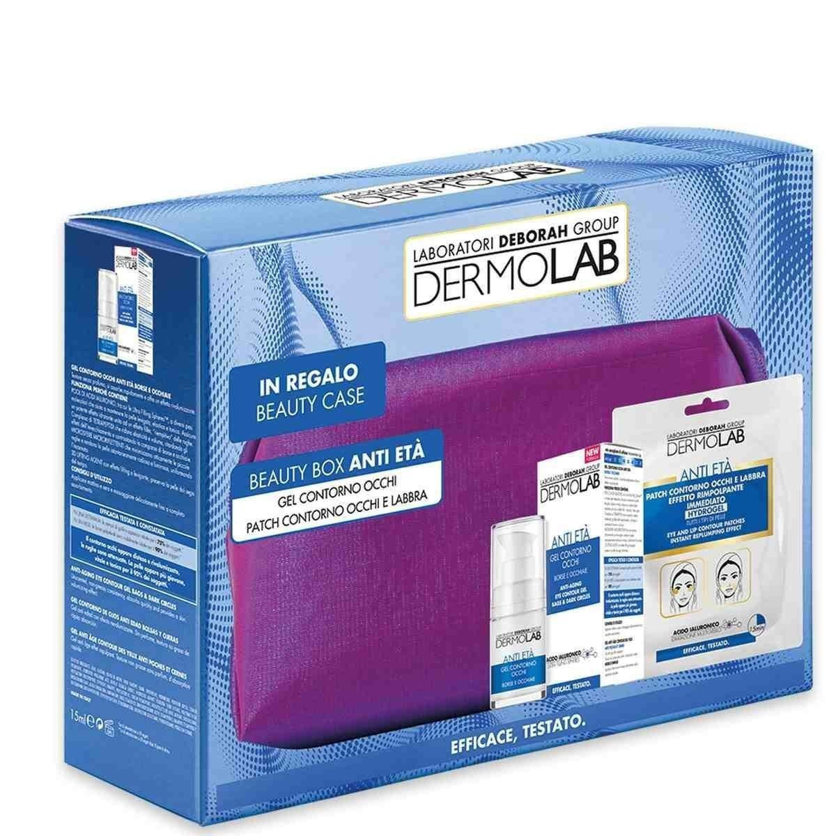 Dermolab Box Anti Eta Gel Contorno Occhi Anti Eta + Patch Contorno Occhi + Poche