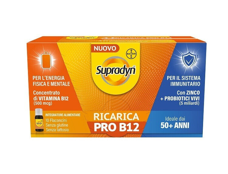Integratore Supradyn Ricarica PRO B12 Con Vitamina B12 Zinco E Probiotici