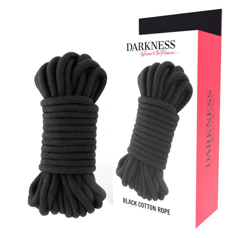 Darkness Black Cotton Rope - Corda in Cotone per Bondage 10 Metri Nera