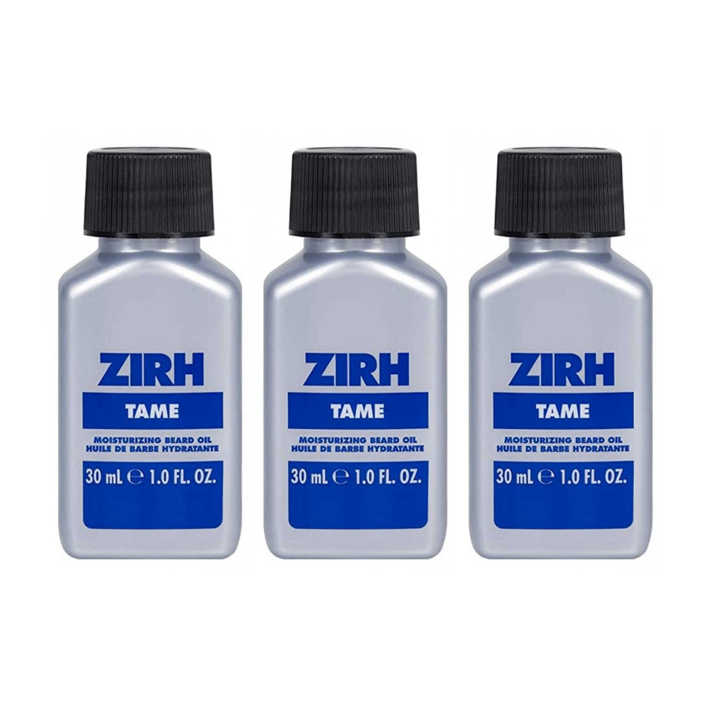 ZIRH Tame Moisturising Beard Oil 30ml x3