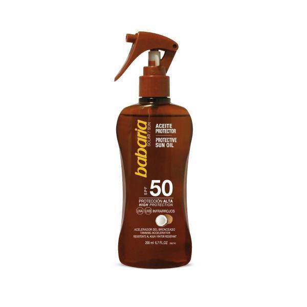 Babaria Coconut Protective Sun Oil Spf50 200ml