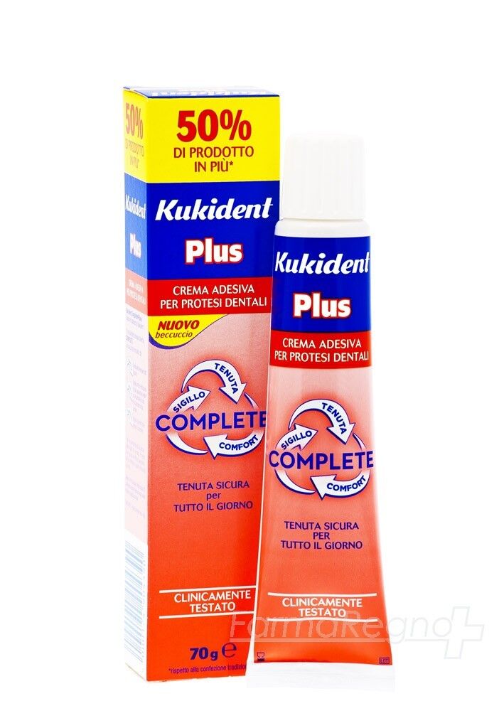 KUKIDENT PLUS CREMA 70 GR.CREMA ADESIVA PER PROTESI DENTALI.SUPER OFFERTA!!!