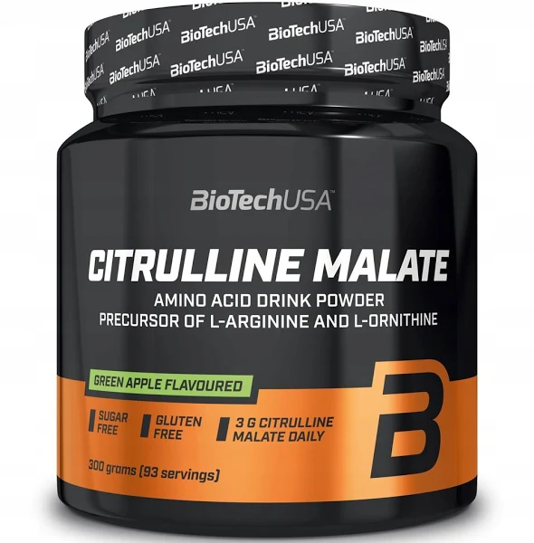 BioTech USA Citrullina malato, mela verde, 300 g